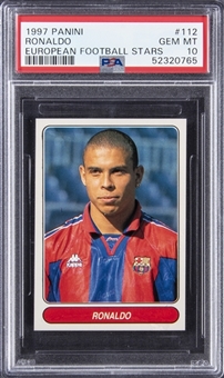 1997 Panini European Football Stars #112 Ronaldo - PSA GEM MT 10